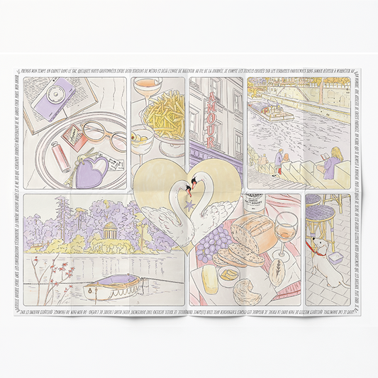 Remap Paris Mon Amour — carte illustrée 50 × 70 cm