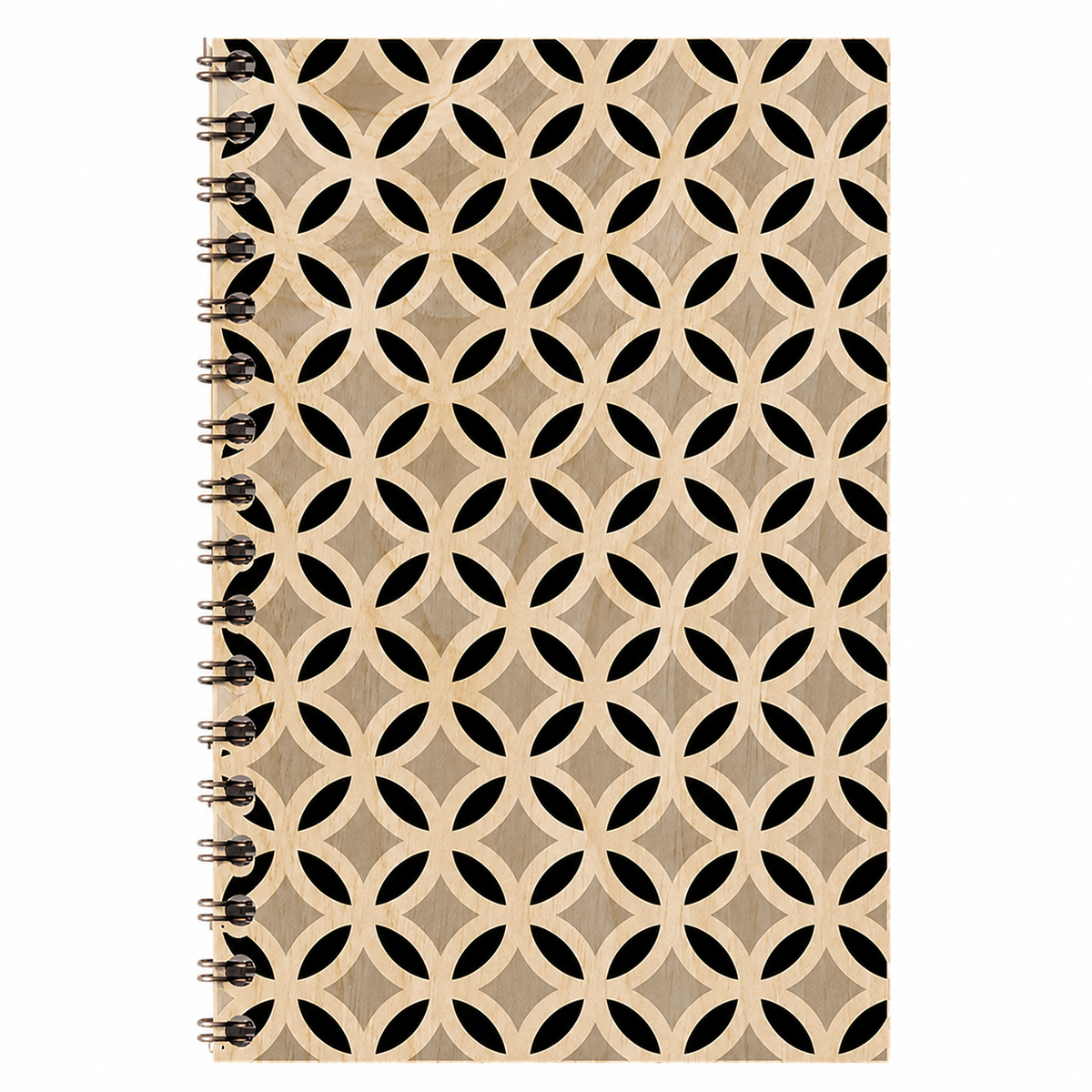 Wood notebook art deco grey hypnosis W