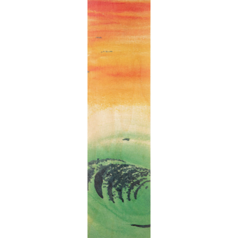 Marque-pages en bois aqua orange sunset W