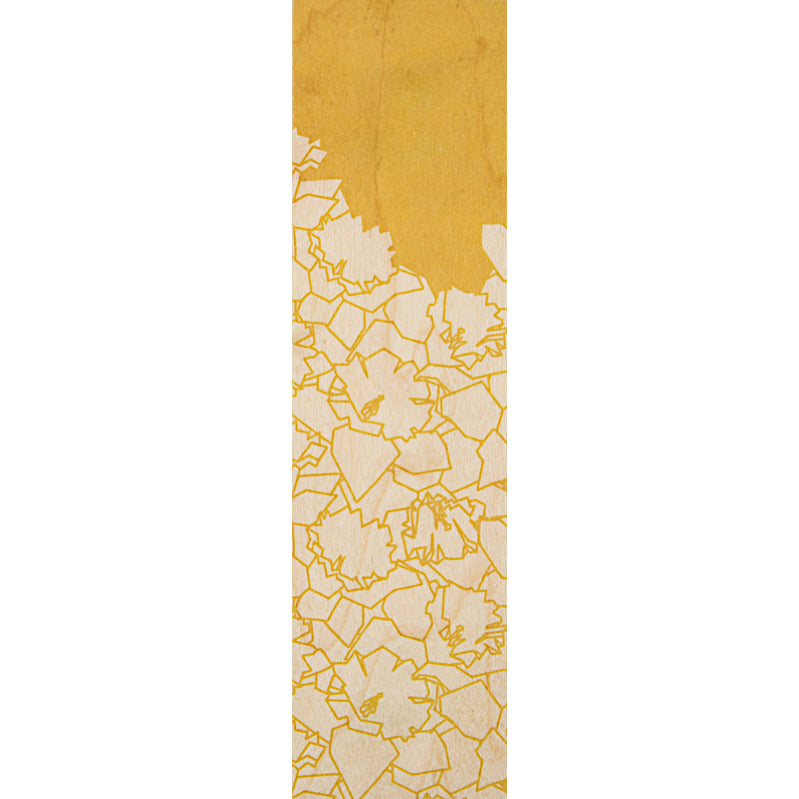 Marque-pages en bois flowers jonquille W