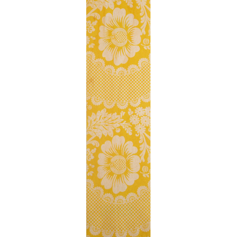 Marque-pages en bois toile de jouy fleurs jaune W