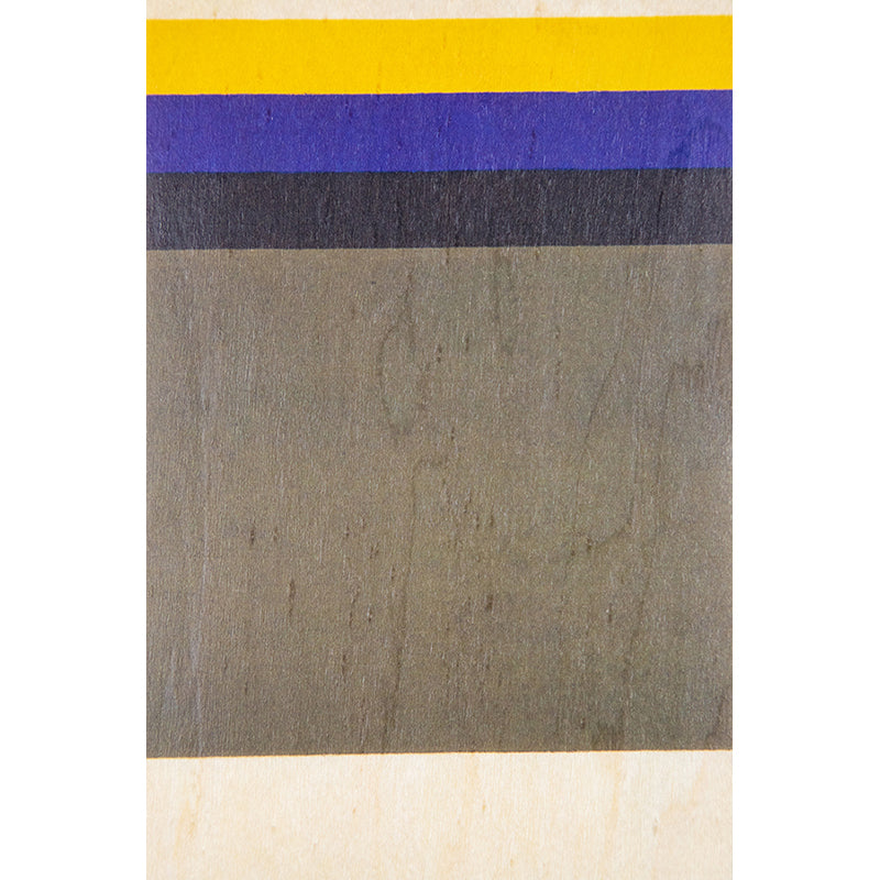 Carte en bois BNF colors jaune kaki W