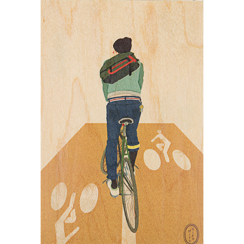 Carte en bois France bike W