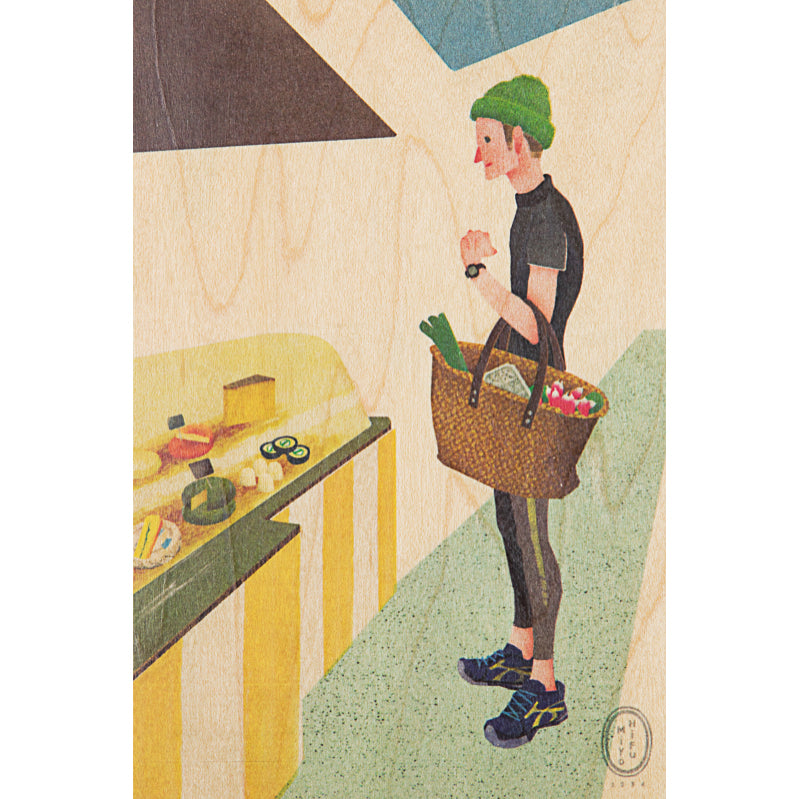 Carte en bois France market W