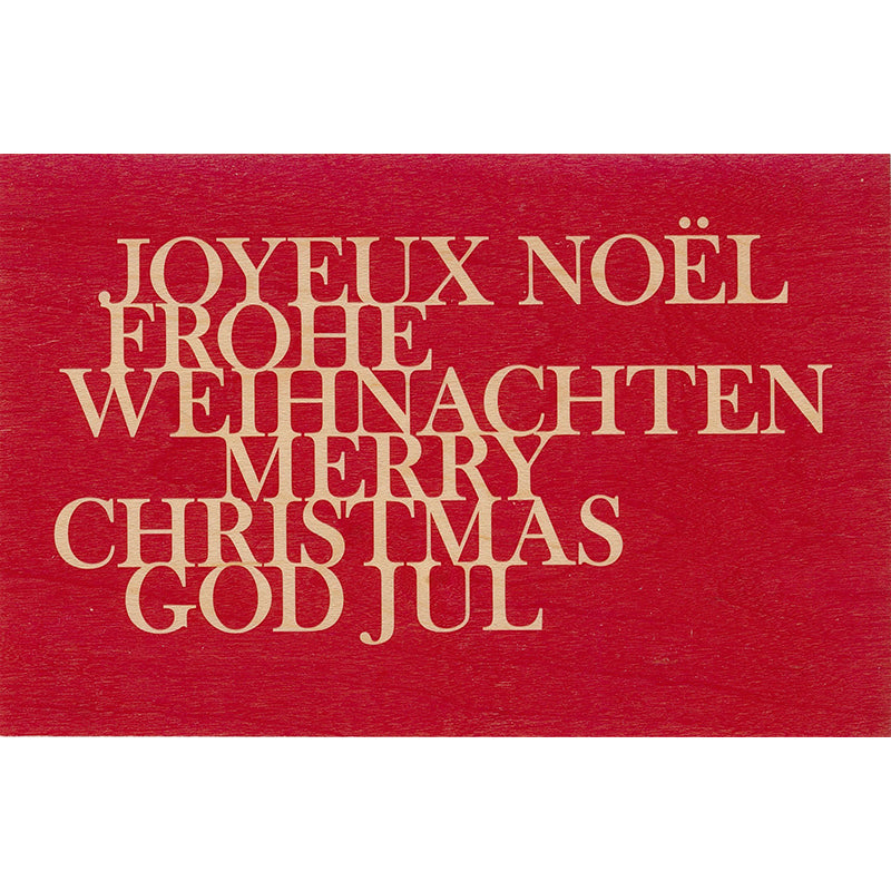 Carte en bois greetings 3BL JNR W
