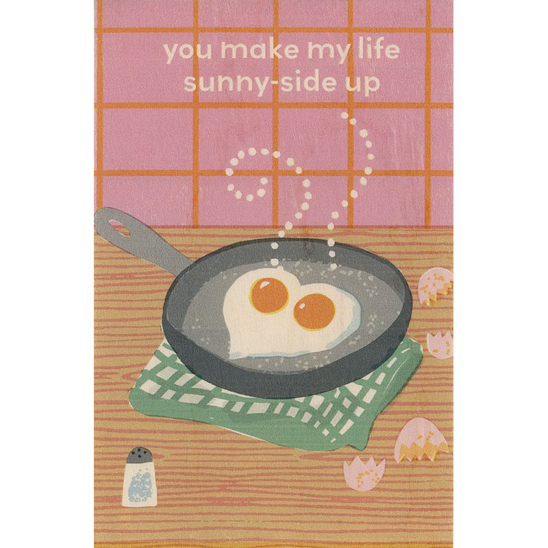 Carte en bois greetings 3CA eggs W