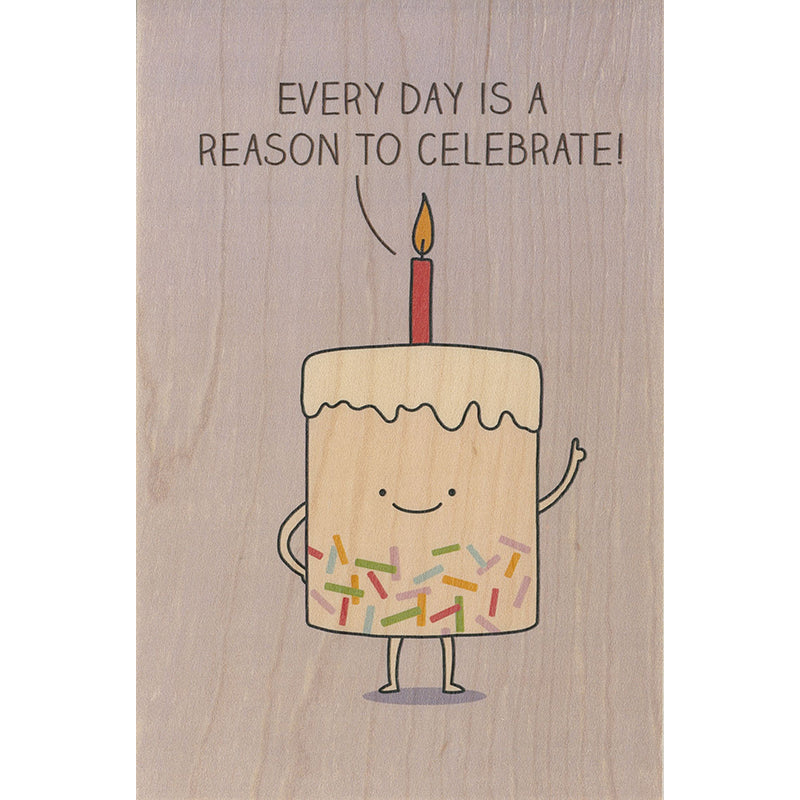 Carte en bois greetings 3MO reason W