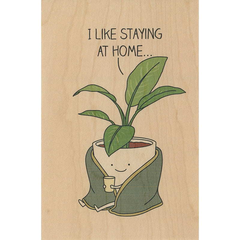 Carte en bois greetings 3MO staying W