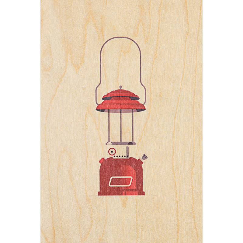 Wood postcard into the wild petrole W