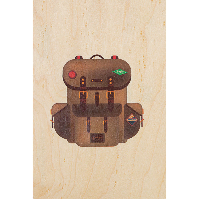 Wood postcard into the wild rucksack W
