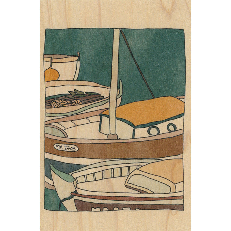 Carte en bois le sud le port W