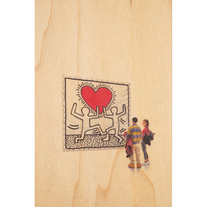 Carte en bois leisure Keith Haring W