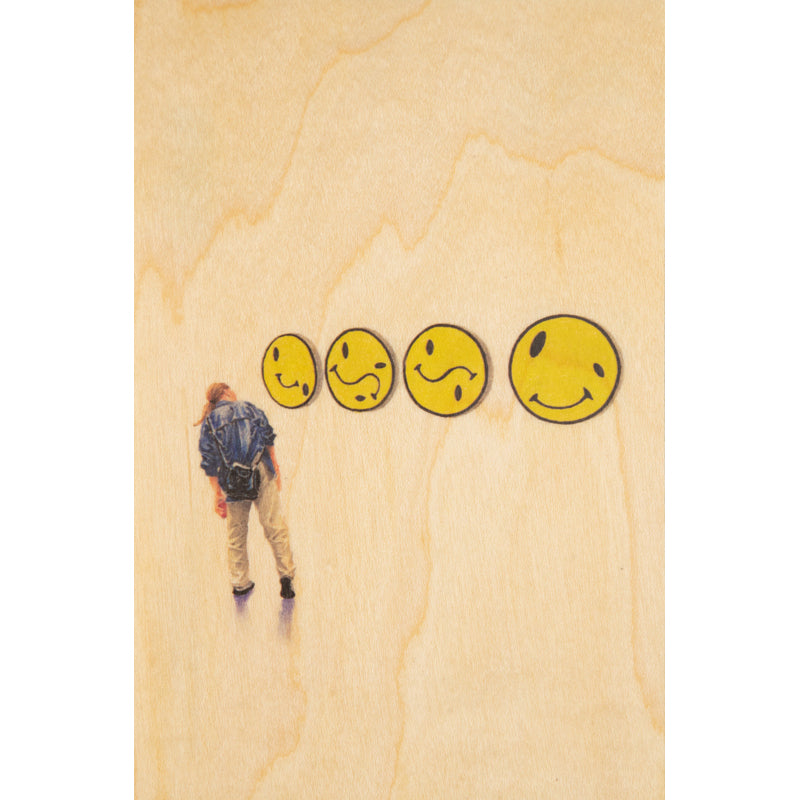 Wood postcard leisure Murakami W