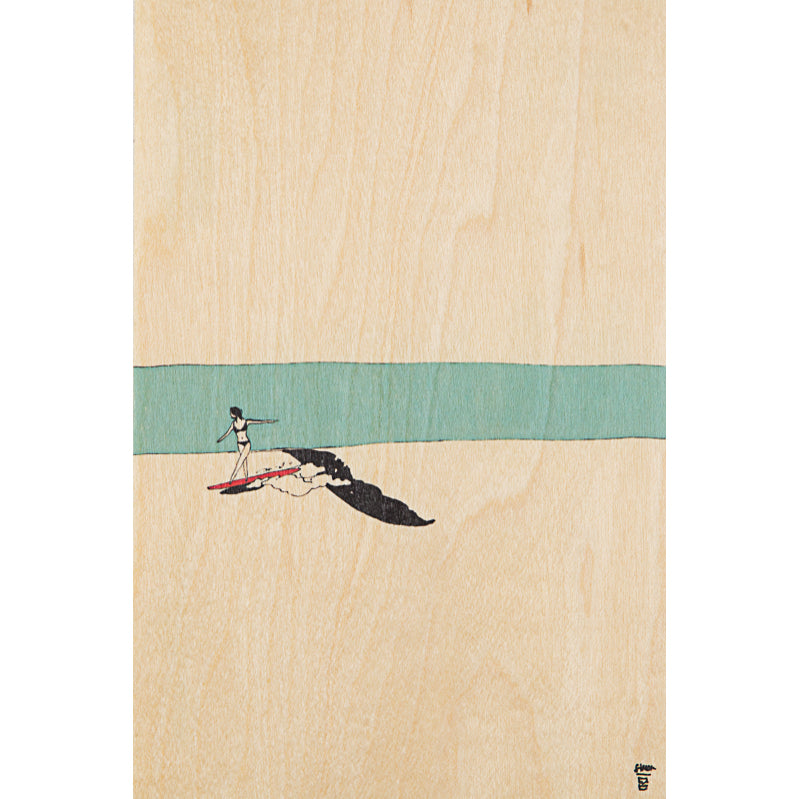 Wood postcard ride long board W
