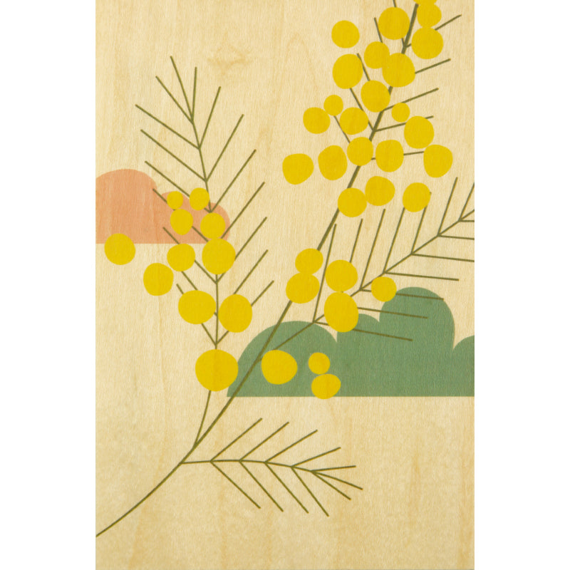 Wood postcard tea time mimosa W