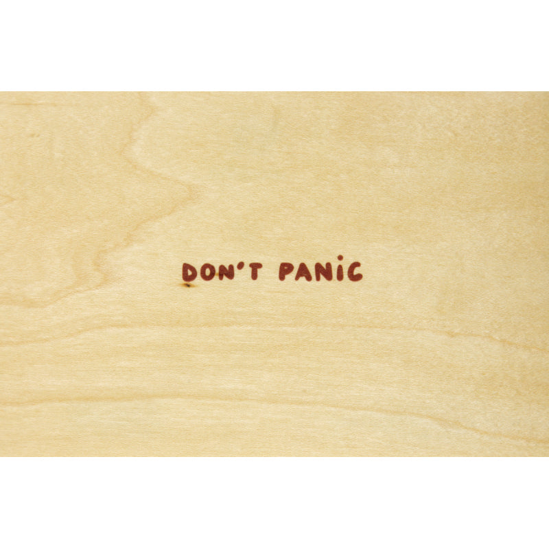 Wood postcard wood + don't W