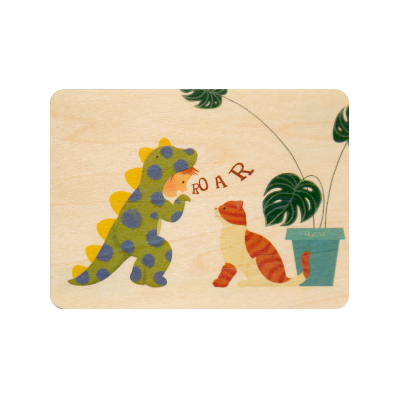 Petite carte en bois kids 2 roar W