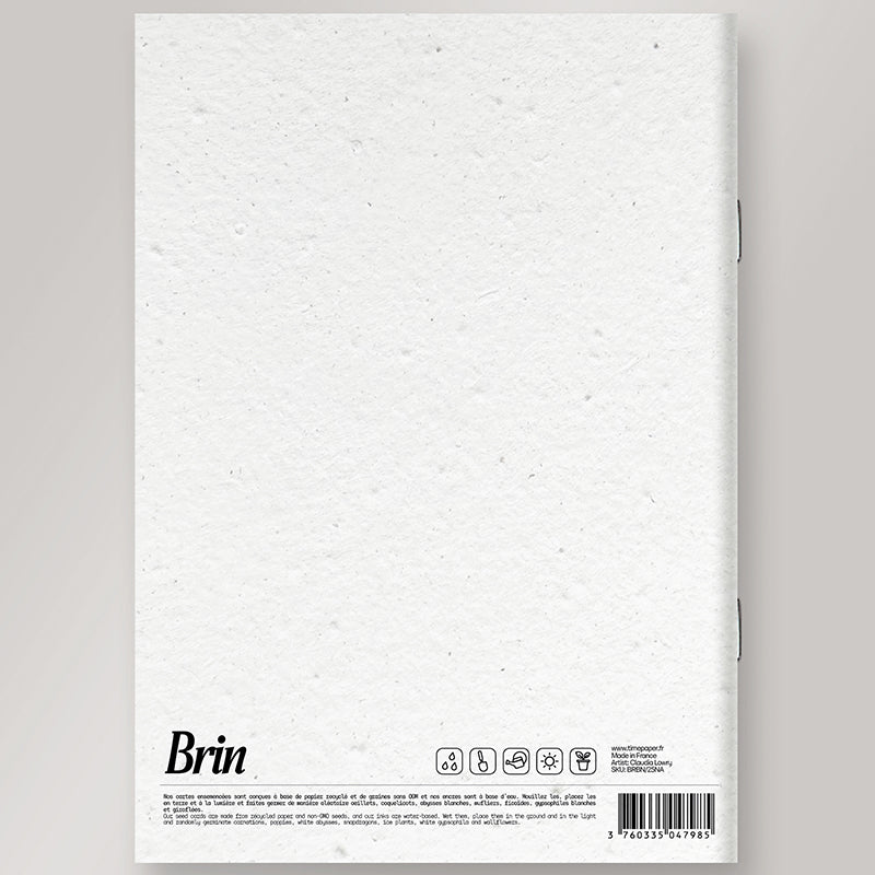 Cahier bloc-notes A5 en papier ensemencé narcissus B