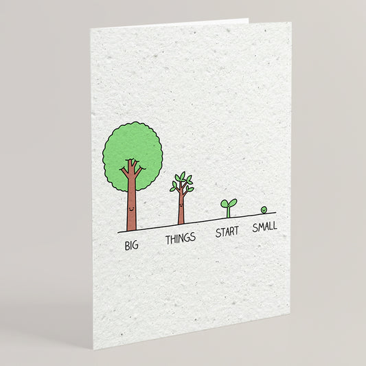 Carte double en papier ensemencé small S