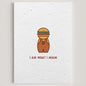 Carte double en papier ensemencé miam S