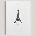 Carte double en papier ensemencé wow B