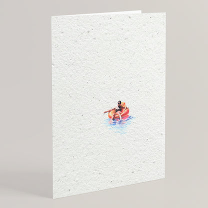 Carte double en papier ensemencé buoy S