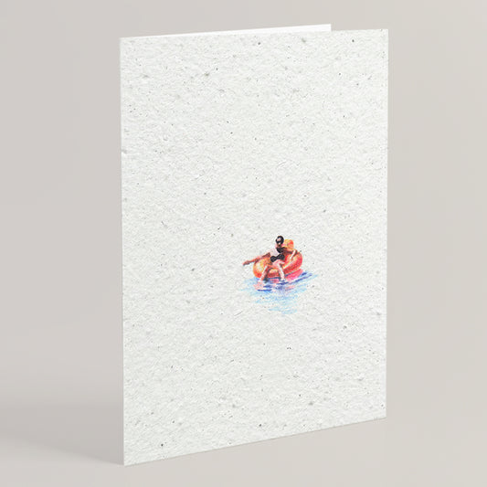 Carte double en papier ensemencé buoy S