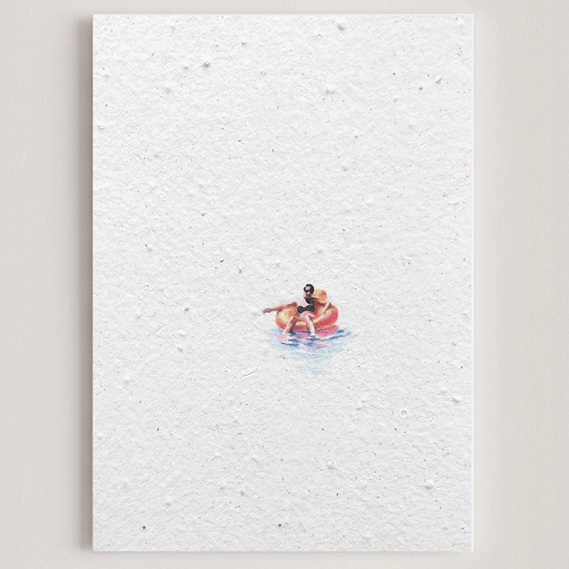 Carte double en papier ensemencé buoy S