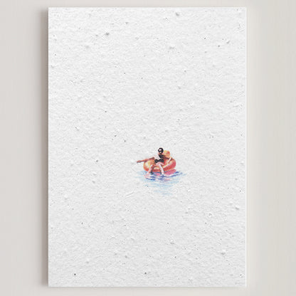 Carte double en papier ensemencé buoy S