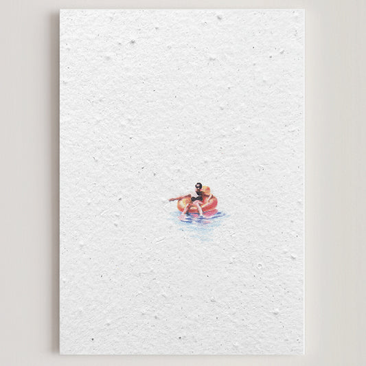 Carte double en papier ensemencé buoy S