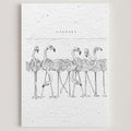 Carte double en papier ensemencé flamands B