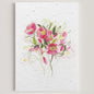Carte double en papier ensemencé hellebores S
