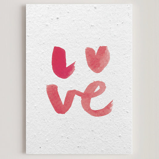 Carte double en papier ensemencé lo.ve S