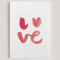Carte double en papier ensemencé lo.ve S