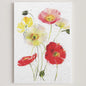 Carte double en papier ensemencé poppies S