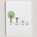 Carte double en papier ensemencé small B