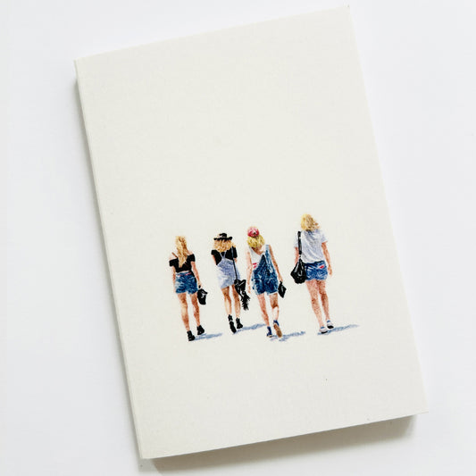 Cahier en papier FSC A6 carré-piqué girls P