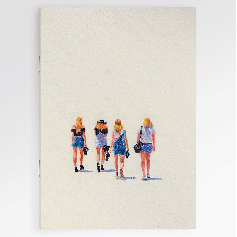 Carnet en papier FSC A6 carré-piqué girls S