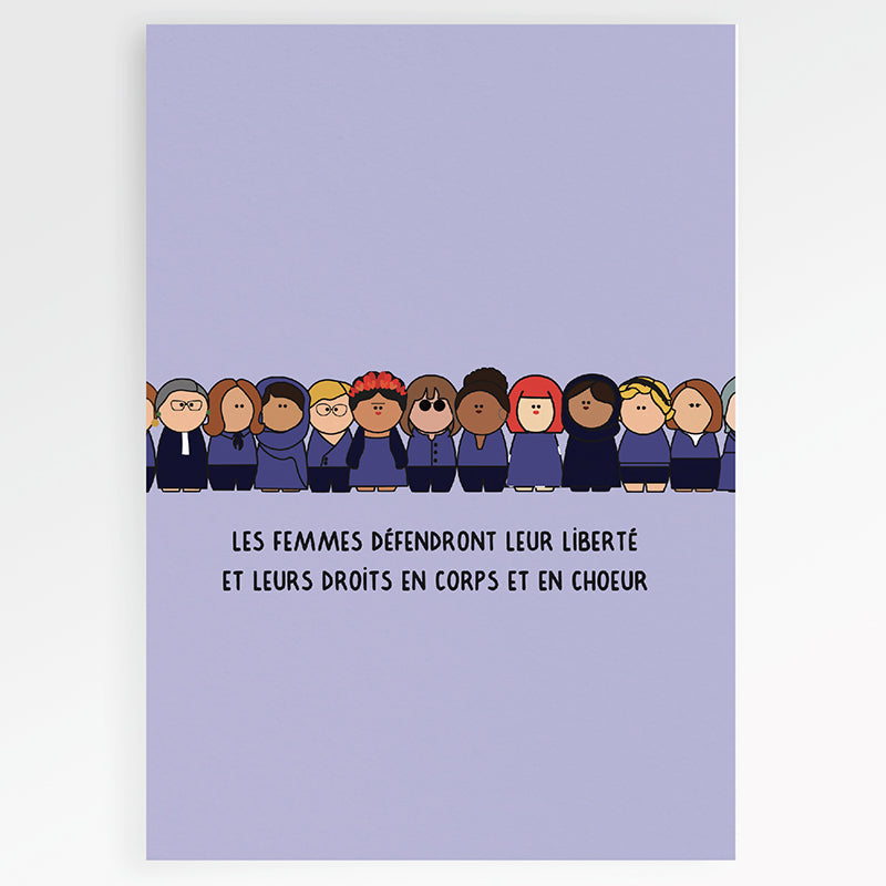 Carte en papier FSC corps et cœur S