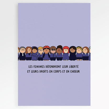 Carte en papier FSC corps et cœur P