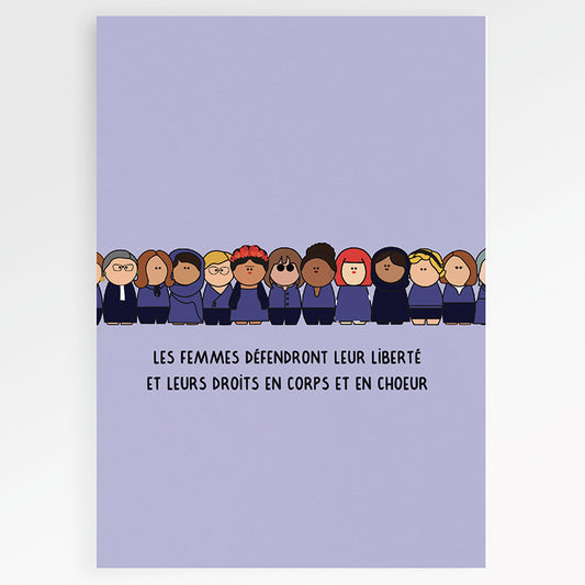 Carte en papier FSC corps et cœur P