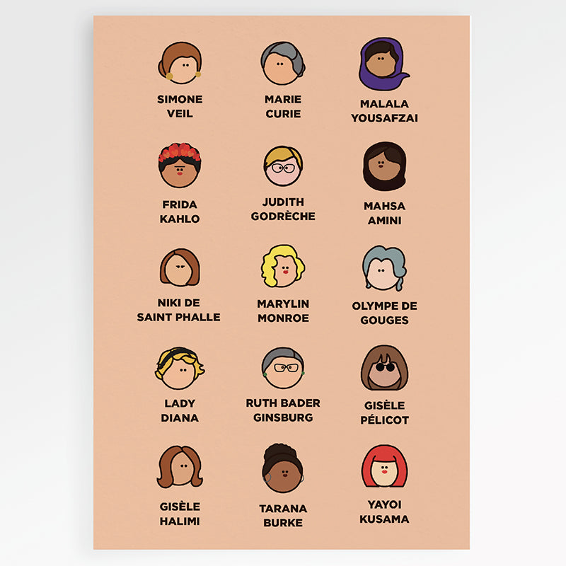 Carte en papier FSC great women S