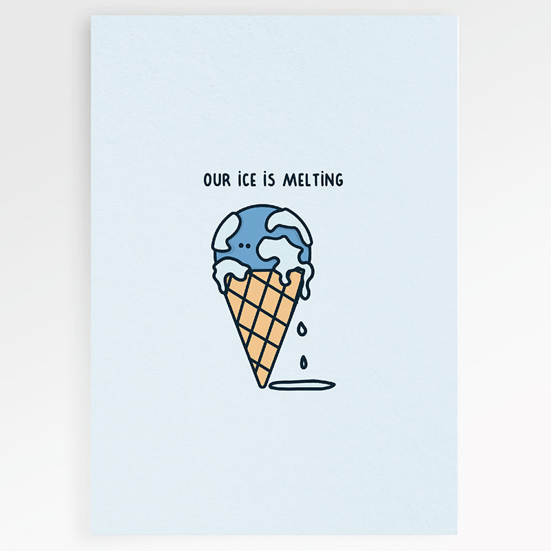 Carte en papier FSC melting P