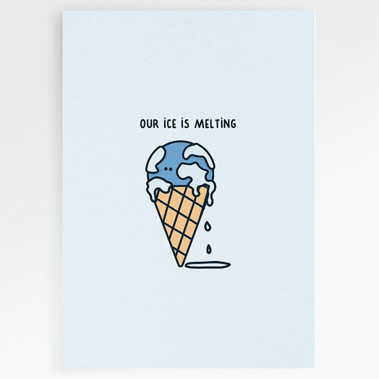 Carte en papier FSC melting P