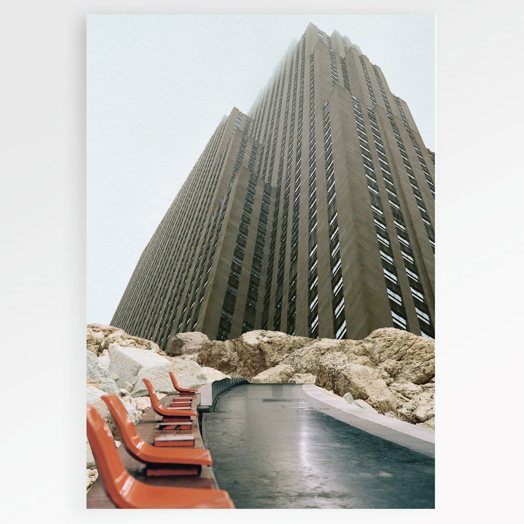 Carte en papier FSC orange path S