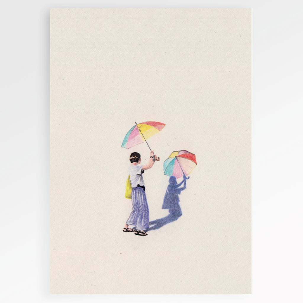 Carte en papier FSC umbrella S