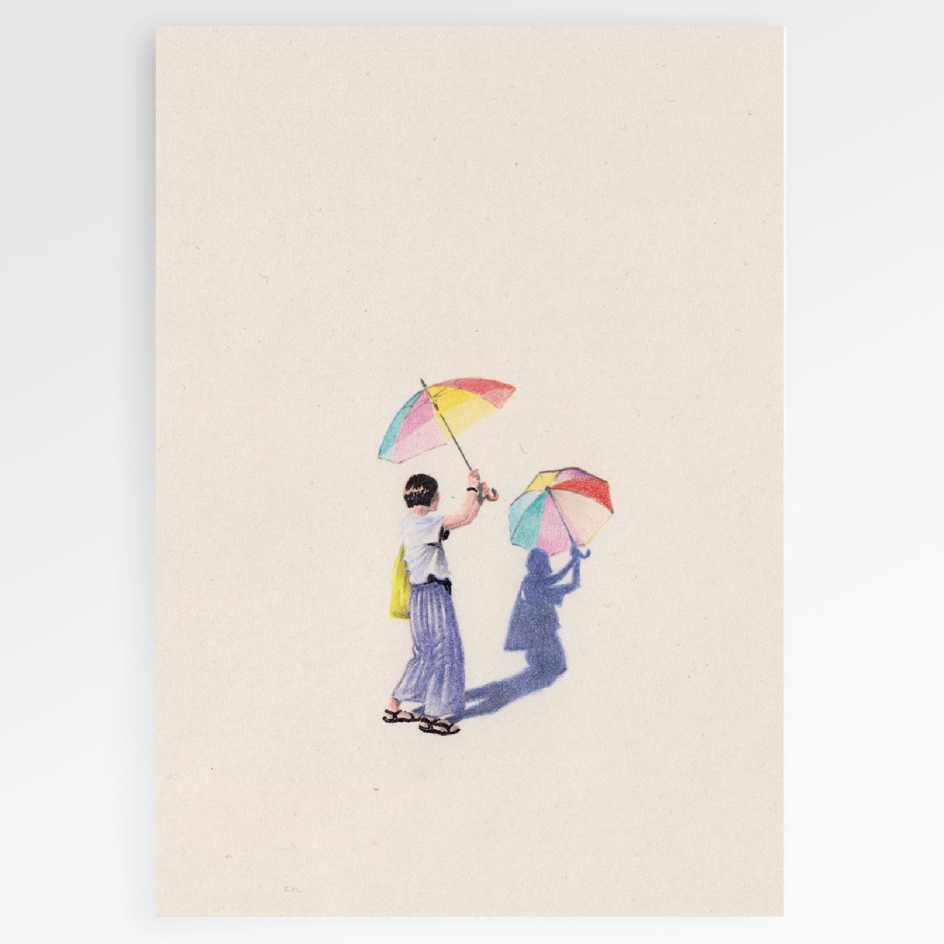 Carte en papier FSC umbrella S