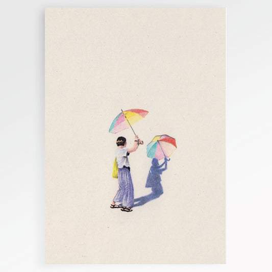 Carte en papier FSC umbrella P