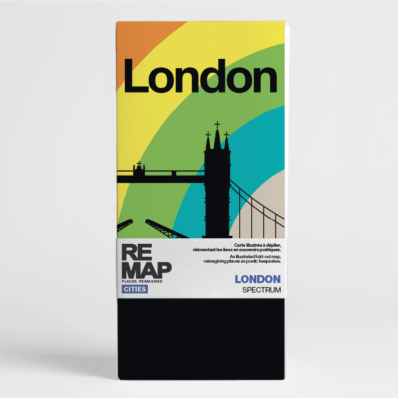Remap Londres Spectrum — carte illustrée 50 × 70 cm