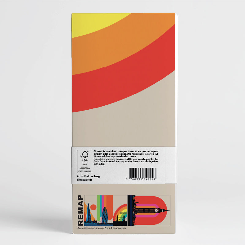 Remap Londres Spectrum — carte illustrée 50 × 70 cm